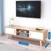 Étagère murale flottante Meuble TV Meuble TV Étagère décodeur Meuble de rangement pour console TV Support de rangement pour b