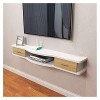 Meuble TV Flottant Meuble TV Suspendu Meuble TV Flottant Support Mural Moderne Console TV Média/Console Vidéo avec Portes da