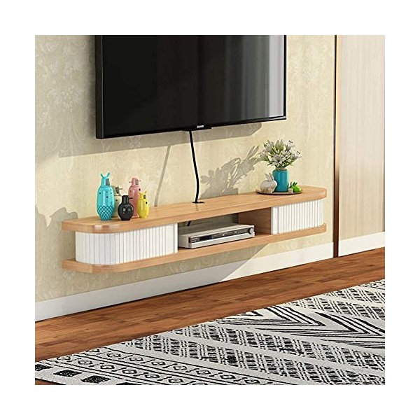 AVIMYA Meuble TV Flottant Meuble TV Meuble TV Suspendu Meuble TV Étagère Flottante Console de Divertissement Murale Étagère d