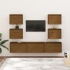 VEEKI Meuble TV, Meuble TV Suspendu, Meuble TV Industriel, Meuble TV Bois, Meuble Chambre, Convient pour Salon ou Chambre, Me
