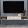 EsEntL Meuble TV Flottant, étagère TV Murale en Bois avec charnière de Porte en Acier Inoxydable, Convient pour Le Salon/A / 