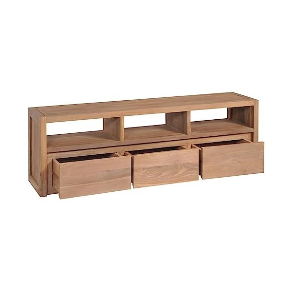 VEEKI Meuble TV, Meuble TV Suspendu, Meuble TV Industriel, Meuble TV Bois, Meuble Chambre, Convient pour Salon ou Chambre, Bo