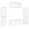 Générique Meubles TV 6 pcs Blanc Bois Massif de pin,40.68 KG,3100265, Meubles, Meubles TV