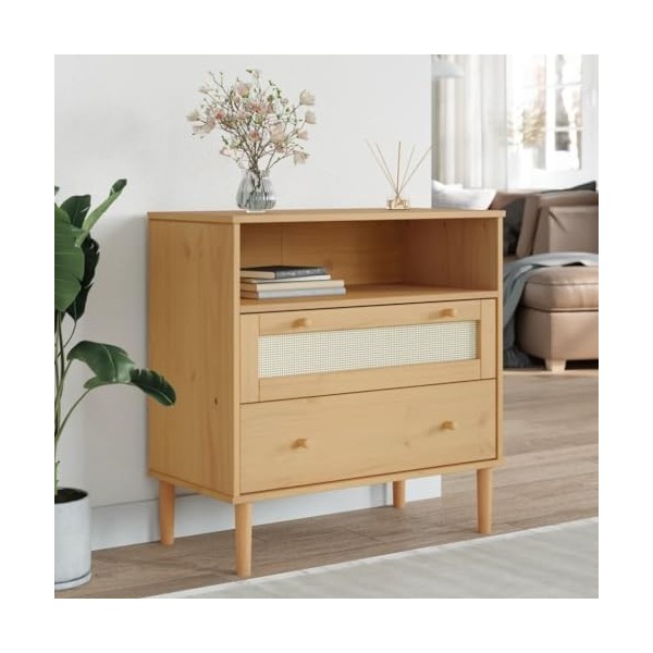 AUVYI Meuble TV aspect rotin - Blanc - 112 x 40 x 80 cm - Meuble TV - Armoire de salle de bain - Étagère à chaussures étroite