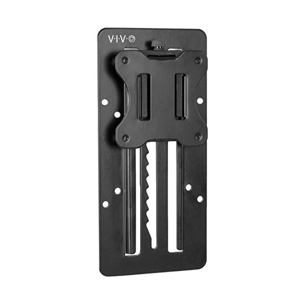 VIVO Support Adaptateur VESA réglable en Hauteur pour écran Individuel jusquà 27" Noir