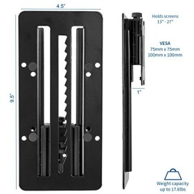 VIVO Support Adaptateur VESA réglable en Hauteur pour écran Individuel jusquà 27" Noir