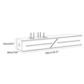 Uvency Meuble Tv Flottant En Bois Avec Portes Coulissantes Étagère Murale Moderne Pour Meuble Tv Avec Gestion Des Câbles Meub