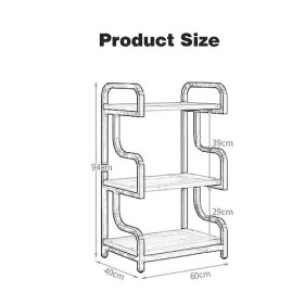 YCOVSFP Meuble De Rangement Multimédia for Support Multimédia AV À 3 Niveaux, Meuble De Support Multimédia Audio-vidéo avec C