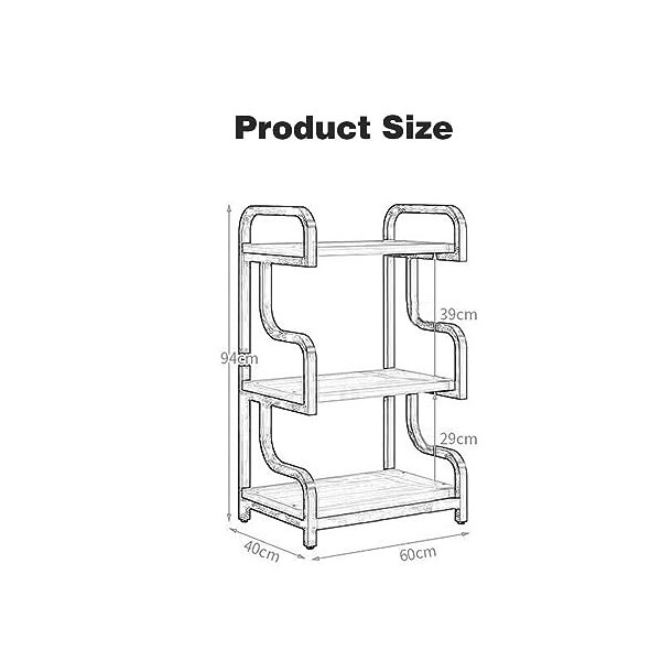 YCOVSFP Meuble De Rangement Multimédia for Support Multimédia AV À 3 Niveaux, Meuble De Support Multimédia Audio-vidéo avec C