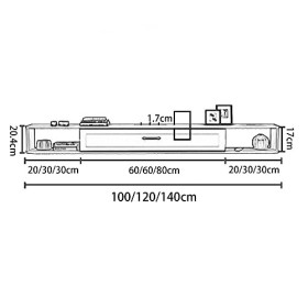 Meuble TV Mural, Meuble TV Flottant Mat pour Salon, Salle de Divertissement, Bureau, étagère de Rangement multimédia en Bois 