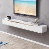 Meuble TV Lowboard - Meuble TV Flottant Mural - Étagère TV Flottante, Meuble TV Moderne 120cm, Meuble TV Flottant en Bois MDF