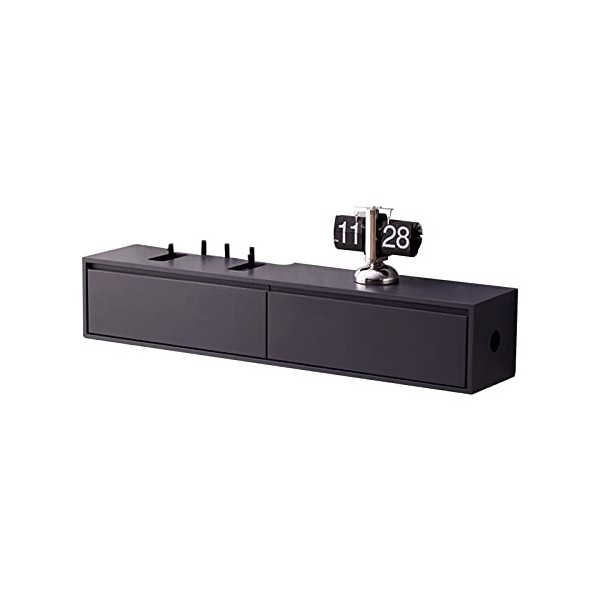 Table TV Meuble TV Mural Console Multimédia Murale, Meuble TV Flottant, Étagère De Rangement Multimédia pour Salon Chambre, 1