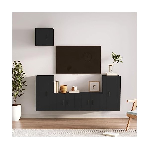 VEEKI Meuble TV, Meuble TV Suspendu, Meuble TV Industriel, Meuble TV Bois, Meuble Chambre, Convient pour Salon ou Chambre, En