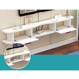 Meuble TV Meuble TV Flottant Meuble Meuble TV Meuble TV Mural Multifonctionnel Rack Salon et Chambre Décodeur Suspendu Étagèr