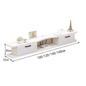 Meuble TV Meuble TV Flottant Meuble Meuble TV Meuble TV Mural Multifonctionnel Rack Salon et Chambre Décodeur Suspendu Étagèr