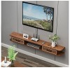KAXGU Support Mural Pour Téléviseur Étagère Flottante Console Tv Console Multimédia Divertissement Étagère de Rangement Conso