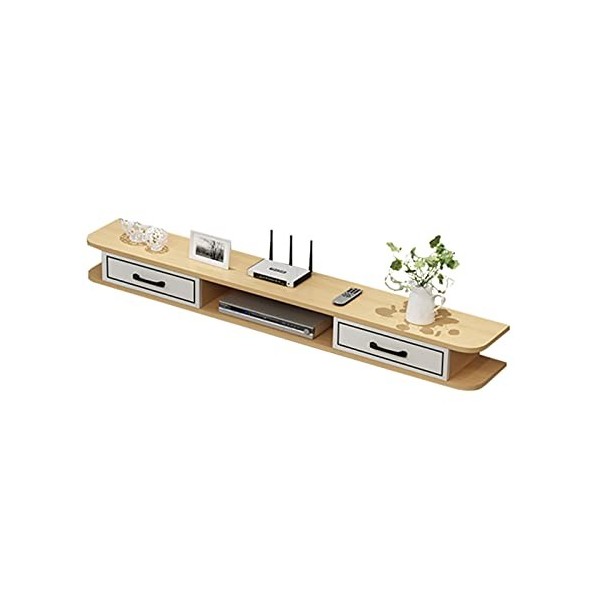KAXGU Support Mural Pour Téléviseur Étagère Flottante Console Tv Console Multimédia Divertissement Étagère de Rangement Conso