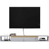 MABIBI Support TV flottant Composant Shelfo Meuble de rangement vidéo mural Console multimédia Meuble TV flottant avec porte 