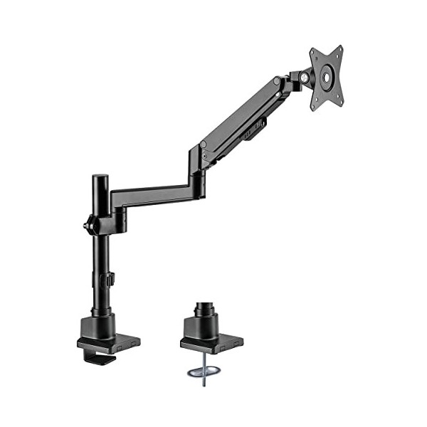 myWall HL 51-1 L Support pour Moniteur 17-32" avec Ressort de Pression en Verre, Charge jusquà 9 kg, VESA: 75/100