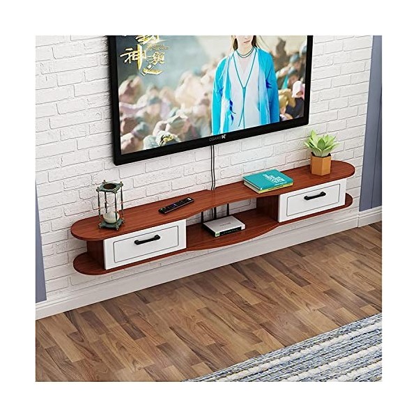 Meuble TV mural pour salon, console multimédia flottante, meuble TV mural pour salon, salle de divertissement, bureau, unité 