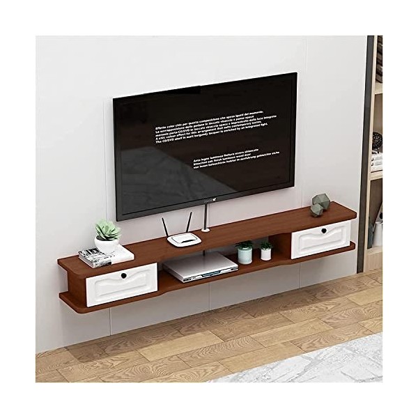 Meuble TV mural pour salon, console multimédia, meuble TV, meuble mural adapté pour salon, chambre à coucher, bureau, salle d