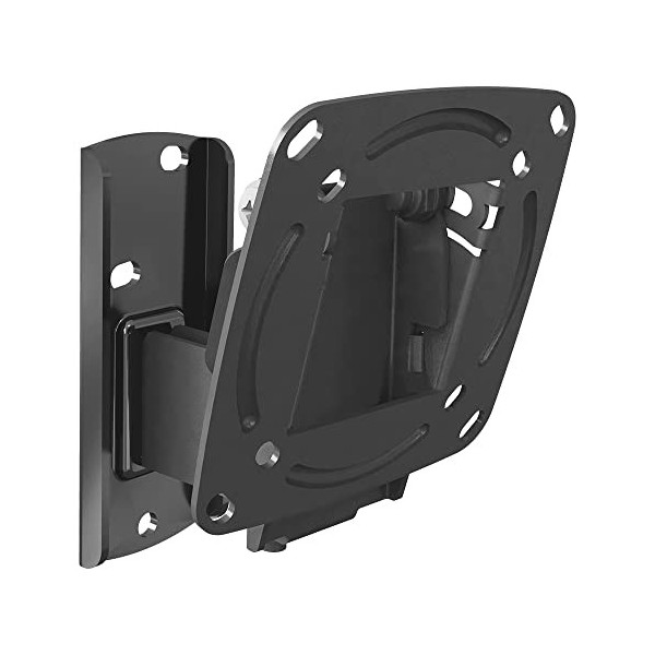 Barkan Support TV/Écran PC Mural pour écrans 13-29 Pouces, Inclinable et orientable, Mouvement Complet, Plats & incurvés ecra