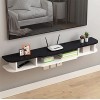 MABIBI Meuble TV mural, meuble TV flottant avec 3 rangements pour salon, bureau, chambre à coucher, support mural, unité de d