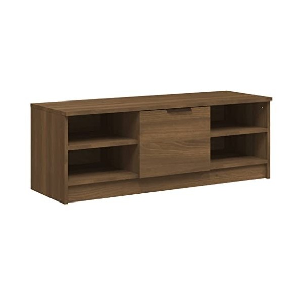 Meuble TV Chêne marron 102x35,5x36,5 cm Bois dingénierie