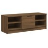 Meuble TV Chêne marron 102x35,5x36,5 cm Bois dingénierie