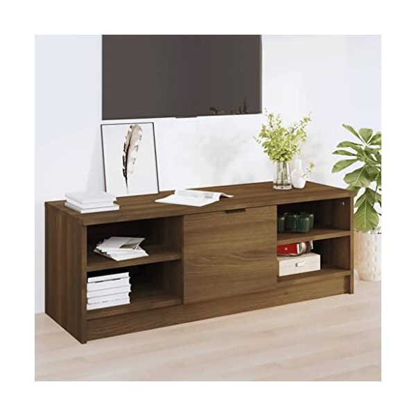 Meuble TV Chêne marron 102x35,5x36,5 cm Bois dingénierie