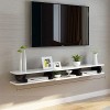 Meuble TV mural pour salon - Support mural moderne - Console de rangement TV pour la maison, le bureau, le salon - Support mu