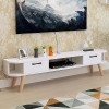 Meuble TV mural Étagère TV flottante Étagère murale Console TV multimédia Support TV Huche audio/vidéo Étagère électronique p