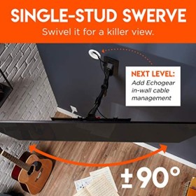 Echogear Support Mural TV Inclinable Et Orientable pour Téléviseur Jusqu’a 58 Pouces – Installation Hyper Facile sur 1 Montan