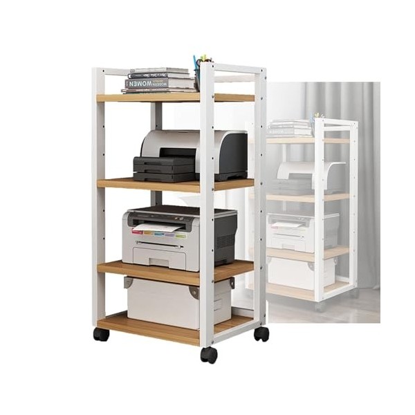 Support Multimédia Audio AV Amovible À 4 Niveaux, Support Audio Stéréo For Meuble Dangle En Bois, Support Stéréo Multimédia 