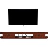Uvency Meuble Tv Mural Console Multimédia Murale ， Étagère de Stockageo Vidéo Flottante ， Étagère Flottante Pour Composants d