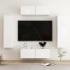 VEEKI Meuble TV, Meuble TV Suspendu, Meuble, Meuble TV avec Rangement，Meuble Industriel, Convient pour Salon ou Chambre, Ense