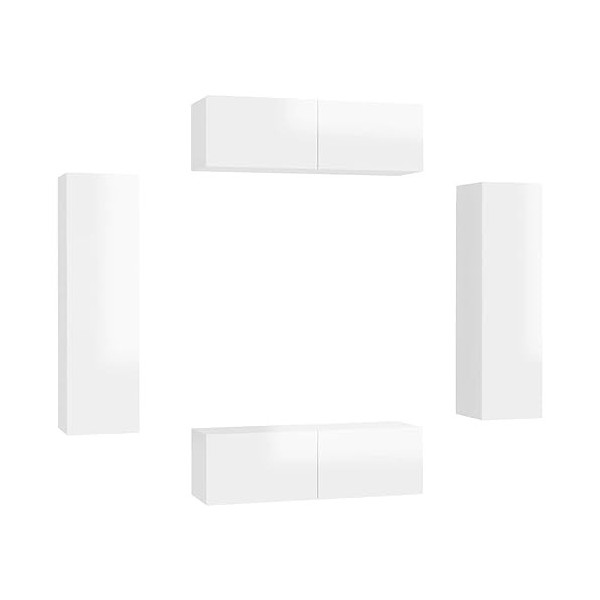 VEEKI Meuble TV, Meuble TV Suspendu, Meuble, Meuble TV avec Rangement，Meuble Industriel, Convient pour Salon ou Chambre, Ense