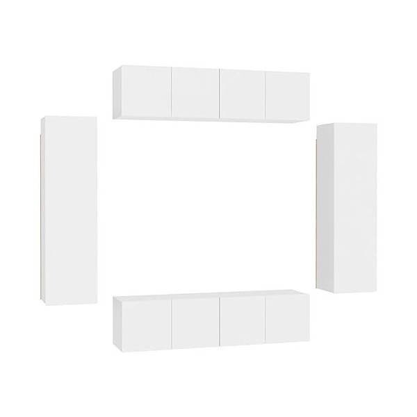 VEEKI Meuble TV, Meuble TV Suspendu, Meuble, Meuble TV avec Rangement，Meuble Industriel, Convient pour Salon ou Chambre, Ense