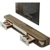 Uvency Console Multimédia Tv Murale 120/140 Cm, Étagère Flottante Pour Composants de Meuble Tv, Étagère Flottante, Étagèreo V