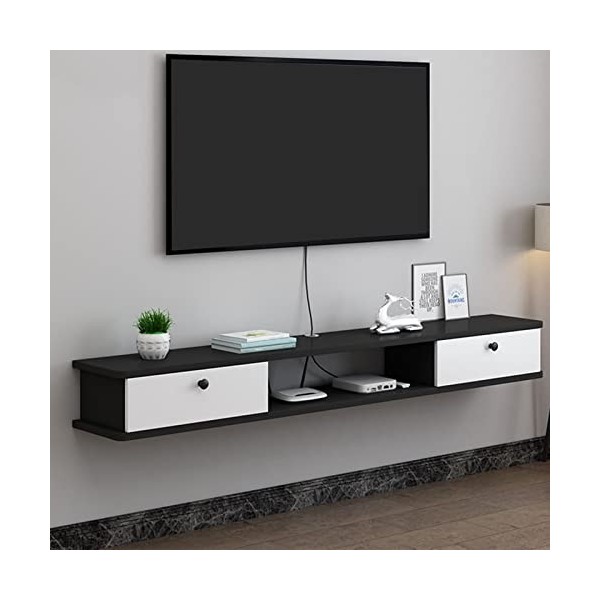 Meuble TV flottant Meuble TV mural Meuble TV flottant Étagère TV murale Centre de divertissement Console multimédia Étagères