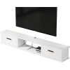 EsEntL Meuble TV Flottant Étagère TV Murale Centre de Divertissement Console Multimédia Étagères de Rangement pour Meuble TV,