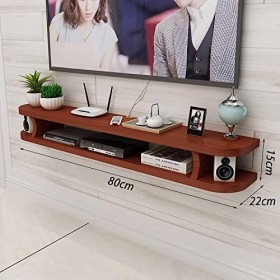 Suuim Meuble TV Mural, Meuble TV Flottant Simple pour Petit Appartement, Lecteur DVD/Blu-Ray Mural, boîtier de télévision par