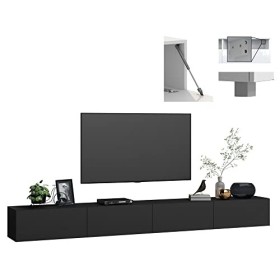Television 280 cm TV 65 Pouces TV 280 cm Meuble Tele Industriel Meuble TV 280 cm Longueur 280 cm Armoire TV TV étagère TV Boa
