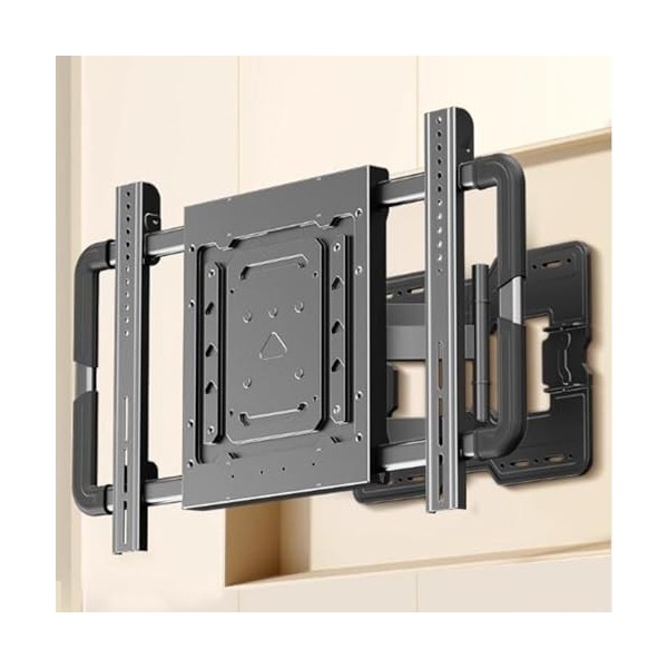 Pied TV Support Universel Support mural TV à mouvement complet pour téléviseurs de 55 à 120 pouces, support TV inclinable à d
