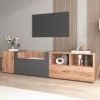 kubeier Meuble TV 190 x 40 x 48 cm Meuble TV Meuble TV Meuble TV Commode TV en Bois Buffet Bas en Bois avec lumières LED à Co