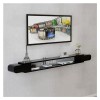 Meuble TV Console TV Murale Flottante Moderne de 55/63/70,8 Pouces avec étagère de Rangement Ouverte, Support de Stockage mul