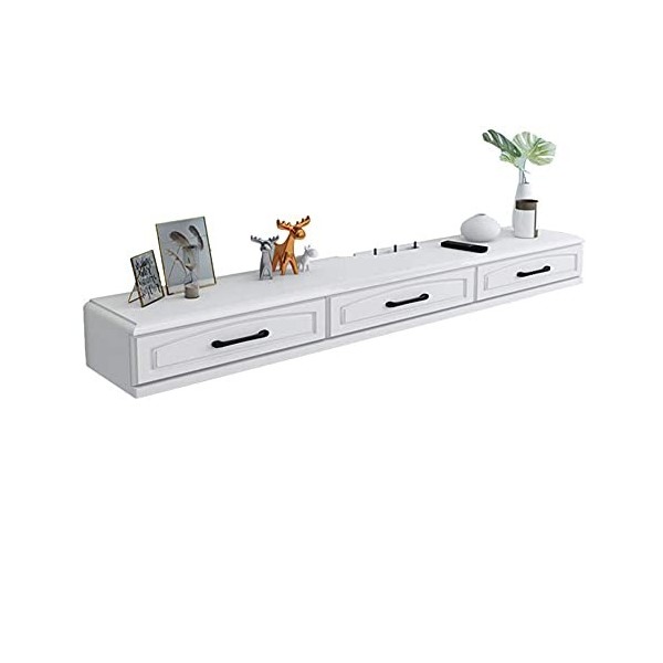 StrOux Meuble TV Flottant Meuble TV Meuble TV Unités murales pour Salon Étagère Flottante Meuble TV Mural Fond de Mur Support