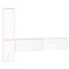 Camerina Meubles TV 4 pcs Blanc Bois Massif de pin,Meuble TV,Meuble TV Moderne,Meuble de Salon