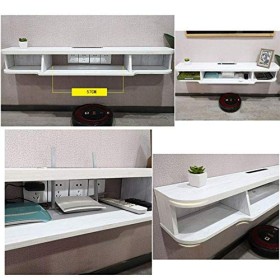 Meuble TV Flottant Meuble Meuble TV Meuble TV Unités murales pour Salon Cloison Flottante Fond TV Étagère Murale Set-Top Box 