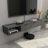 CENAP Console multimédia Murale, Meuble TV Flottant Multifonctionnel, étagère de composant de Meuble TV Flottant pour Bureau 